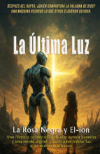 duksy colored forest scene with a woman in a long blue gown and a black horse walking in the snow