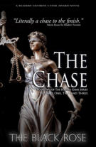 close up color photograph of lady justice against a black background